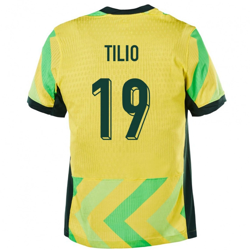 Danxen Kvinnor Australien Marco Tilio #19 Gyllene Hemmatröja Matchtröjor 24-26 Tröjor T-Tröja