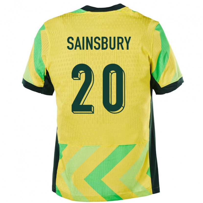 Danxen Kvinnor Australien Trent Sainsbury #20 Gyllene Hemmatröja Matchtröjor 24-26 Tröjor T-Tröja