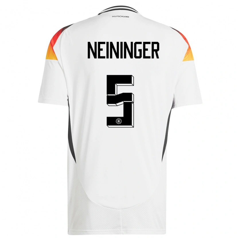Danxen Kvinnor Tyskland Till Neininger #5 Vit Hemmatröja Matchtröjor 24-26 Tröjor T-Tröja