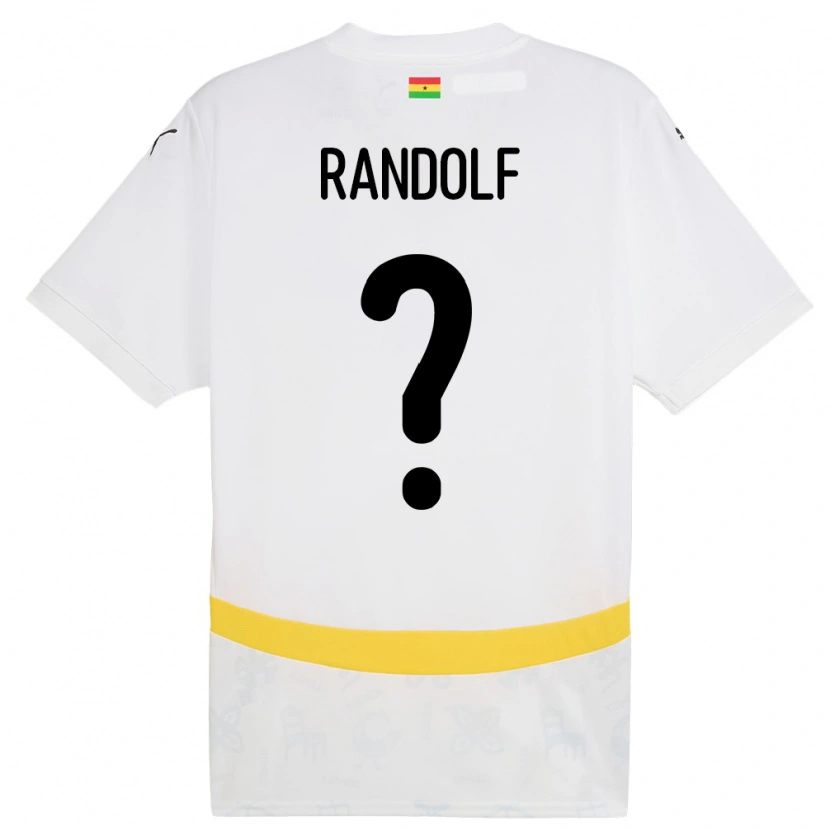 Danxen Kvinnor Ghana Augustine Randolf #0 Vit Hemmatröja Matchtröjor 24-26 Tröjor T-Tröja