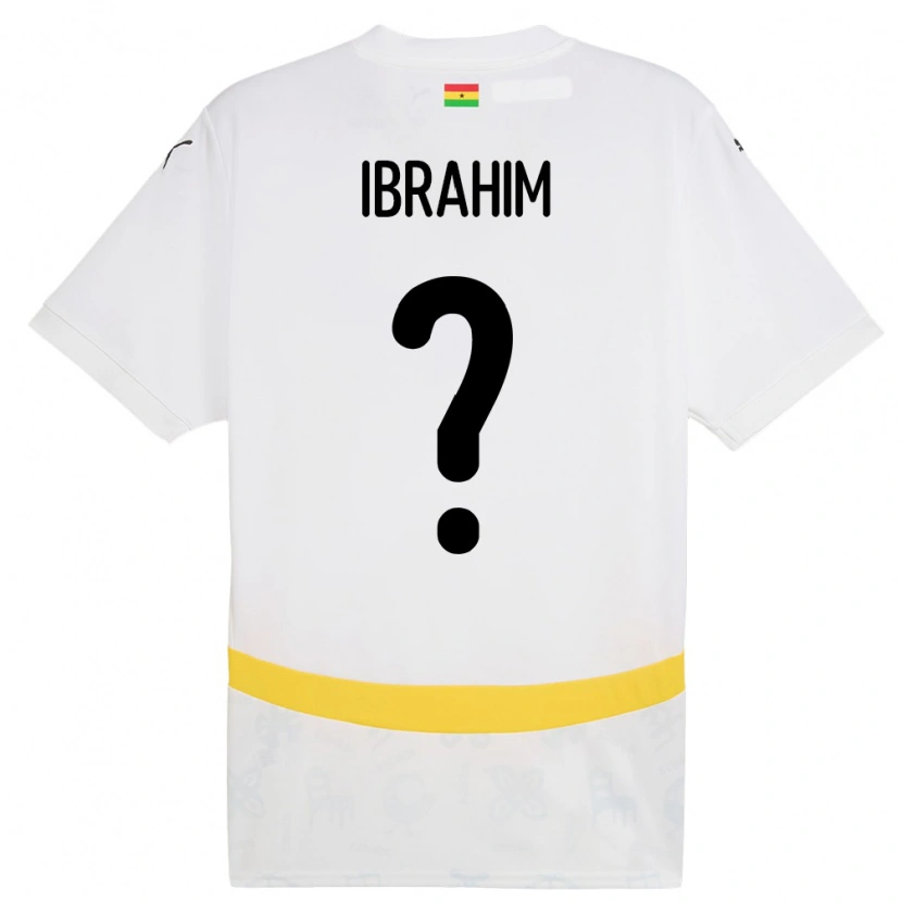 Danxen Kvinnor Ghana Zubairu Ibrahim #0 Vit Hemmatröja Matchtröjor 24-26 Tröjor T-Tröja