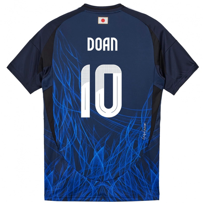 Danxen Kvinnor Japan Ritsu Doan #10 Mörkblå Hemmatröja Matchtröjor 24-26 Tröjor T-Tröja