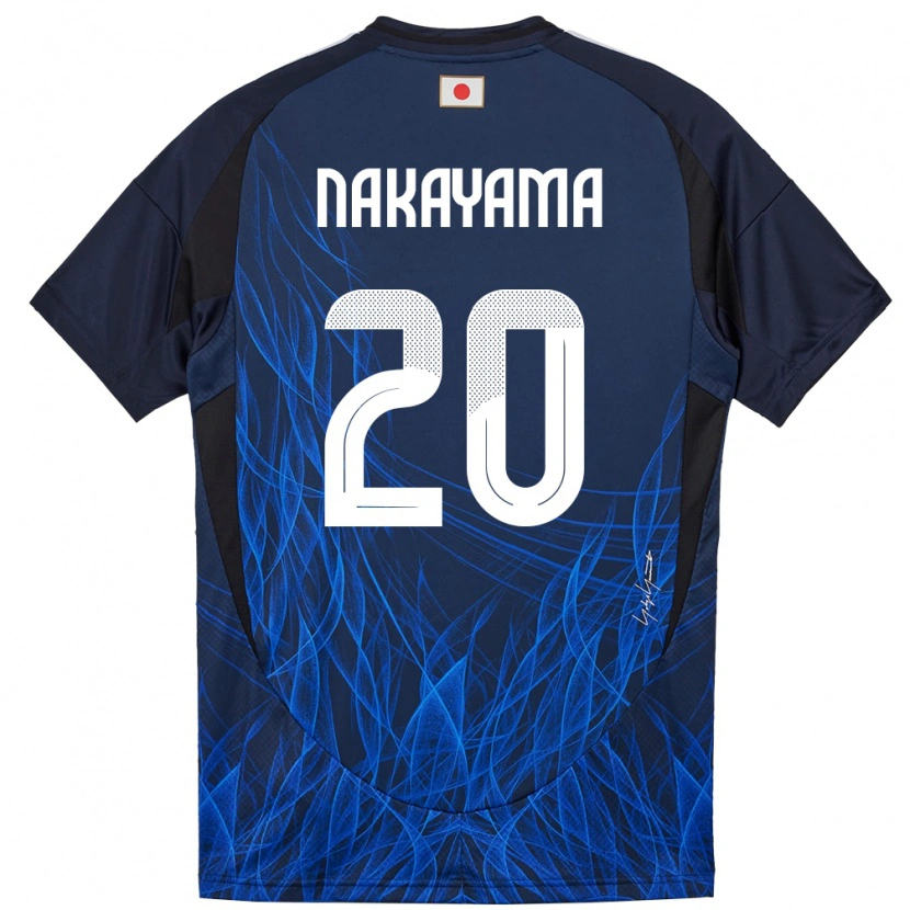 Danxen Kvinnor Japan Yuta Nakayama #20 Mörkblå Hemmatröja Matchtröjor 24-26 Tröjor T-Tröja