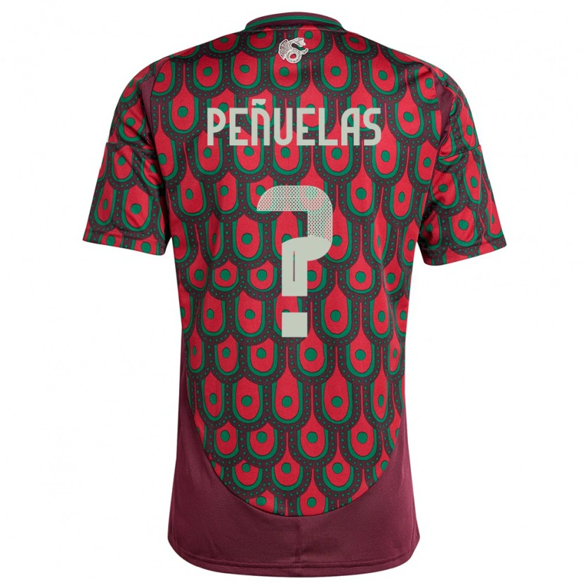 Danxen Kvinnor Mexiko Maximo Peñuelas #0 Rödbrun Hemmatröja Matchtröjor 24-26 Tröjor T-Tröja
