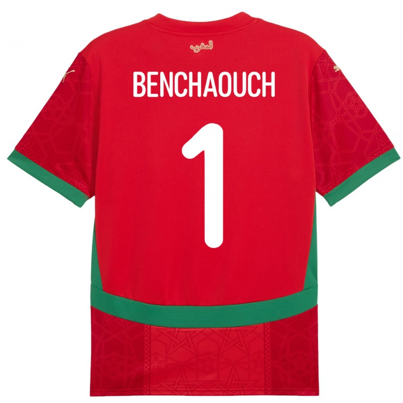 Danxen Kvinnor Marocko Yanis Benchaouch #1 Röd Hemmatröja Matchtröjor 24-26 Tröjor T-Tröja