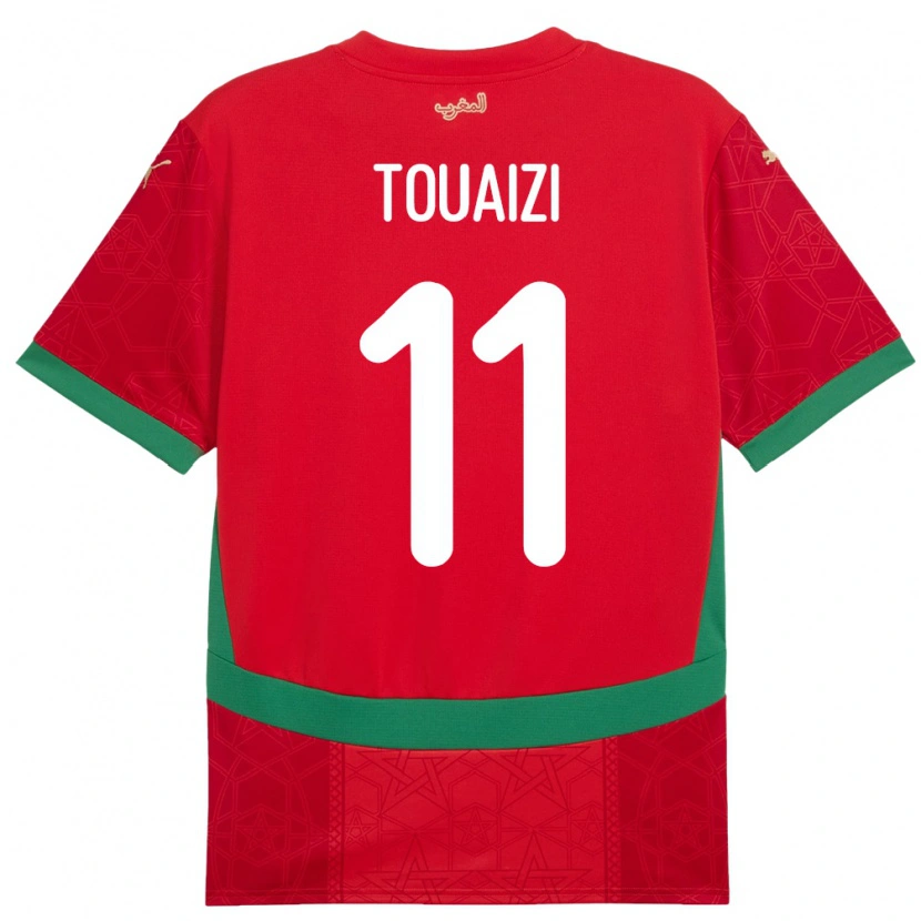 Danxen Kvinnor Marocko Nabil Touaizi #11 Röd Hemmatröja Matchtröjor 24-26 Tröjor T-Tröja