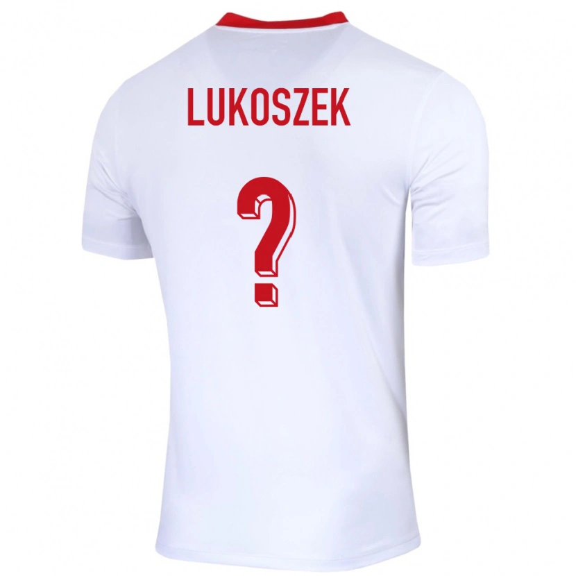 Danxen Kvinnor Polen Kamil Lukoszek #0 Vit Hemmatröja Matchtröjor 24-26 Tröjor T-Tröja