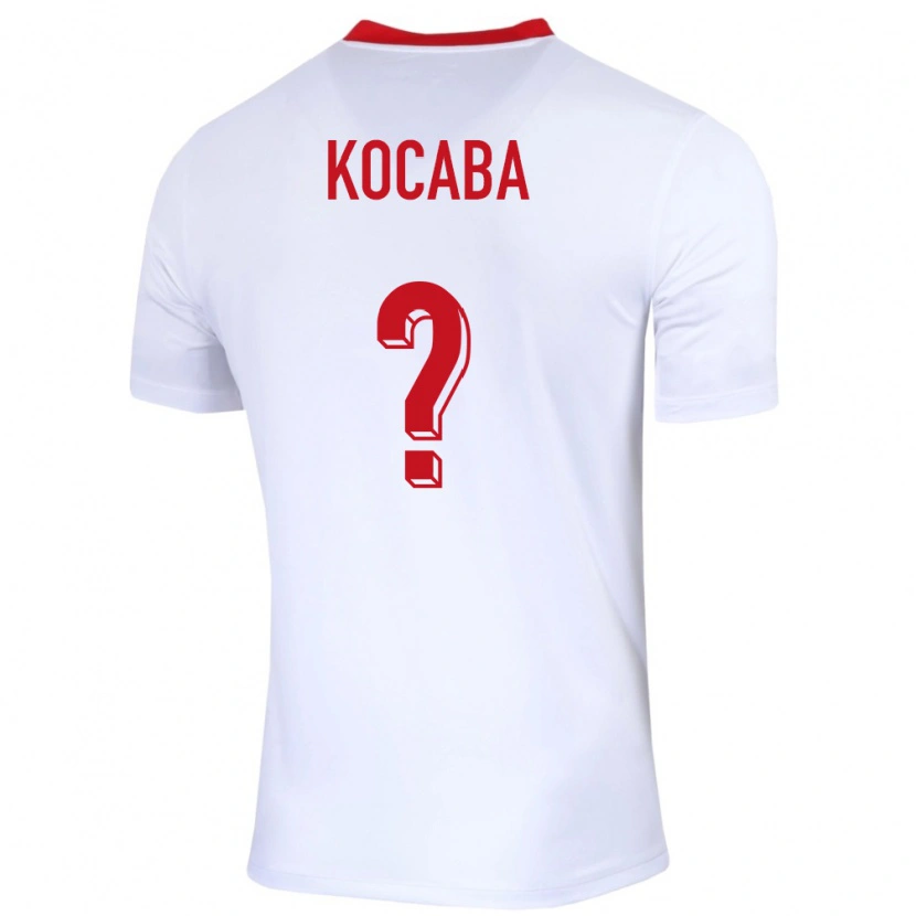 Danxen Kvinnor Polen Filip Kocaba #0 Vit Hemmatröja Matchtröjor 24-26 Tröjor T-Tröja