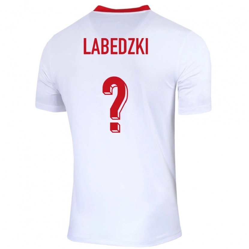 Danxen Kvinnor Polen Jan Labedzki #0 Vit Hemmatröja Matchtröjor 24-26 Tröjor T-Tröja
