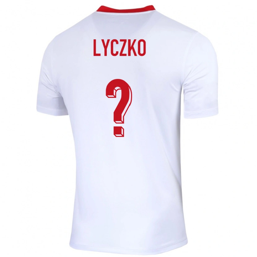 Danxen Kvinnor Polen Szymon Lyczko #0 Vit Hemmatröja Matchtröjor 24-26 Tröjor T-Tröja