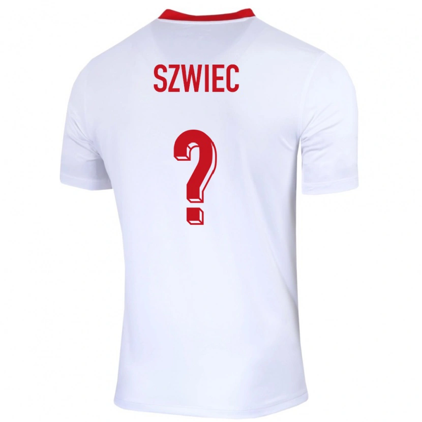 Danxen Kvinnor Polen Dawid Szwiec #0 Vit Hemmatröja Matchtröjor 24-26 Tröjor T-Tröja