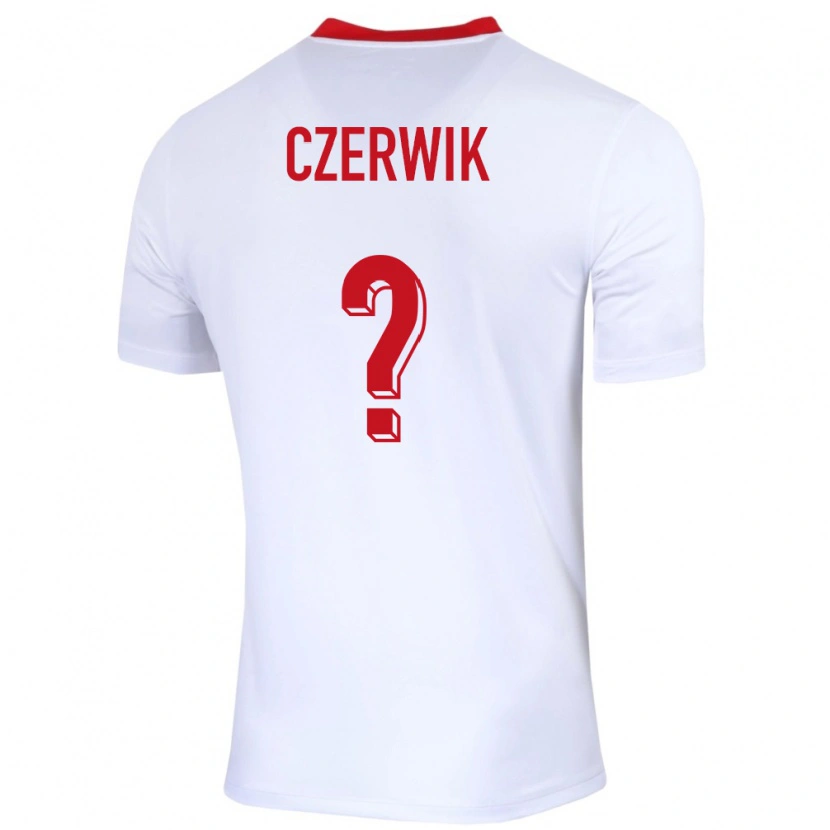 Danxen Kvinnor Polen Jaroslaw Czerwik #0 Vit Hemmatröja Matchtröjor 24-26 Tröjor T-Tröja