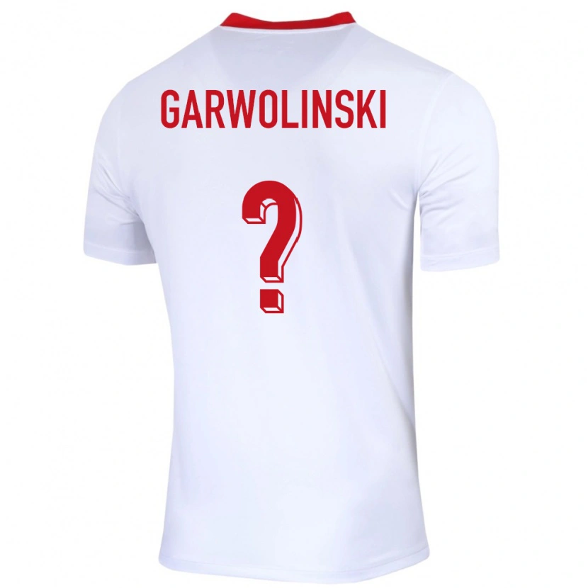 Danxen Kvinnor Polen Adam Garwolinski #0 Vit Hemmatröja Matchtröjor 24-26 Tröjor T-Tröja