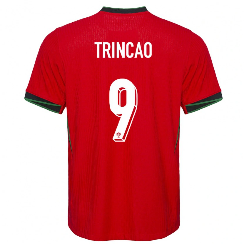 Danxen Kvinnor Portugal Trincão #9 Röd Hemmatröja Matchtröjor 24-26 Tröjor T-Tröja