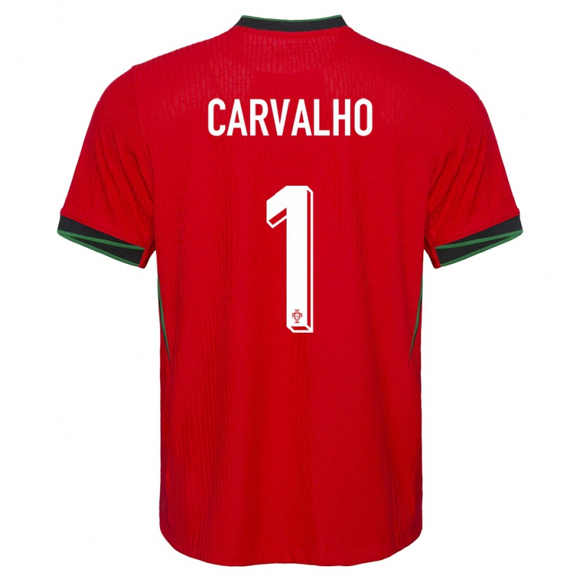Danxen Kvinnor Portugal João Carvalho #1 Röd Hemmatröja Matchtröjor 24-26 Tröjor T-Tröja