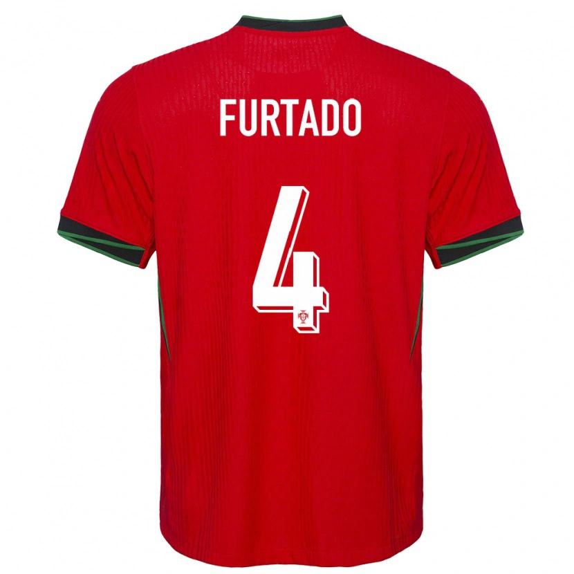 Danxen Kvinnor Portugal Mauro Furtado #4 Röd Hemmatröja Matchtröjor 24-26 Tröjor T-Tröja