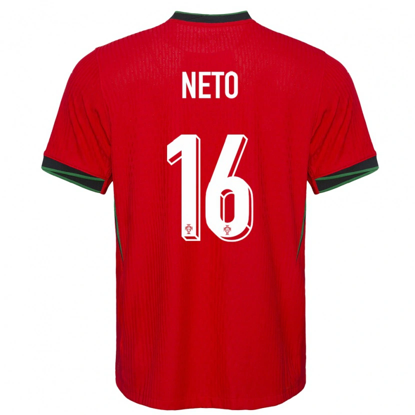 Danxen Kvinnor Portugal Martim Neto #16 Röd Hemmatröja Matchtröjor 24-26 Tröjor T-Tröja