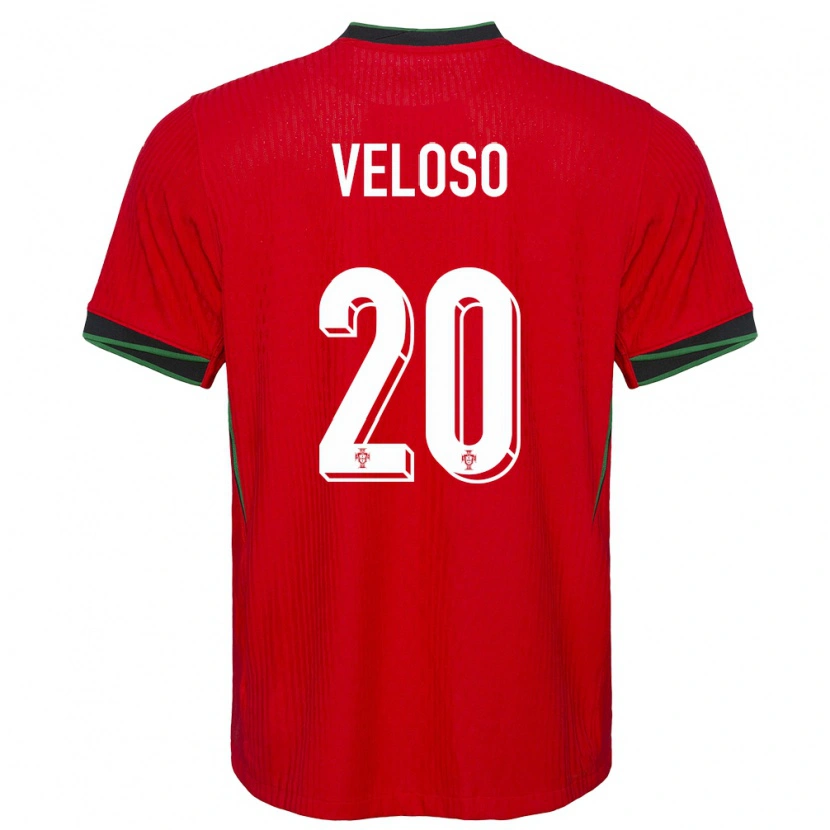 Danxen Kvinnor Portugal João Veloso #20 Röd Hemmatröja Matchtröjor 24-26 Tröjor T-Tröja