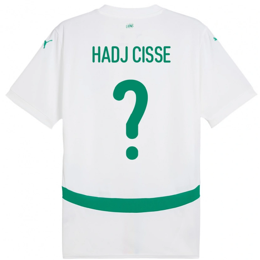 Danxen Kvinnor Senegal El Hadj Cisse #0 Vit Hemmatröja Matchtröjor 24-26 Tröjor T-Tröja