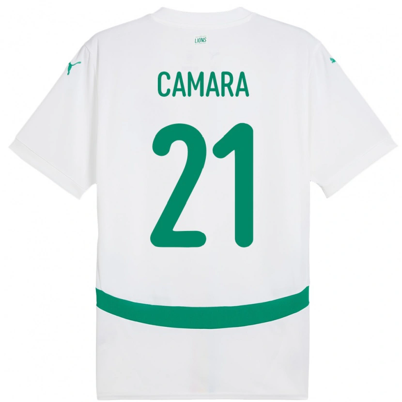 Danxen Kvinnor Senegal Mamadou Camara #21 Vit Hemmatröja Matchtröjor 24-26 Tröjor T-Tröja