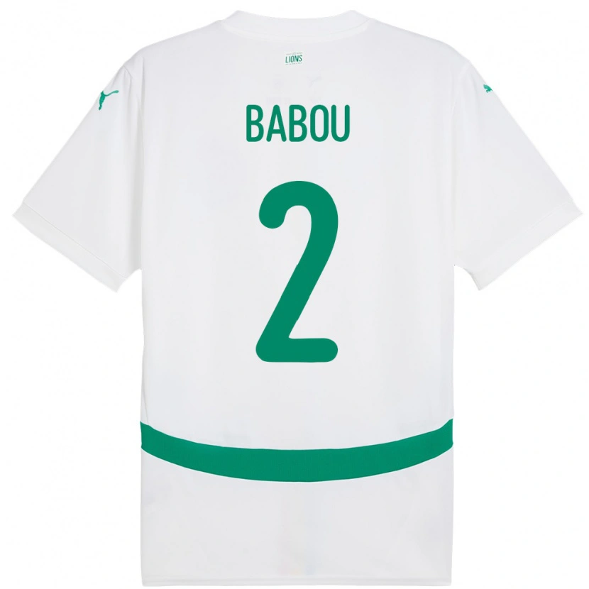 Danxen Kvinnor Senegal Marieme Babou #2 Vit Hemmatröja Matchtröjor 24-26 Tröjor T-Tröja