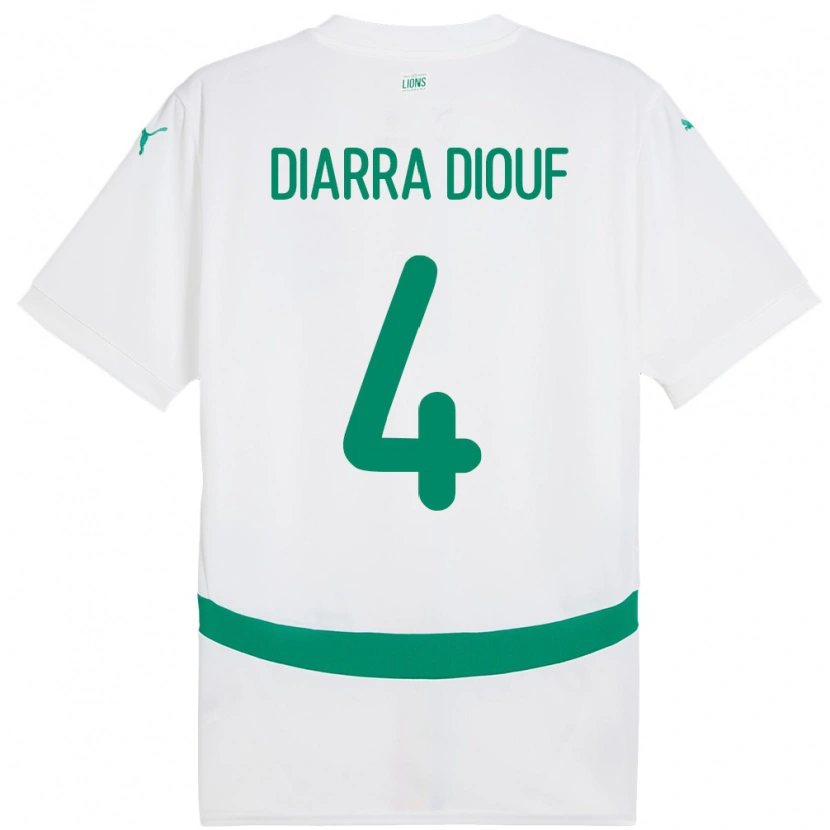 Danxen Kvinnor Senegal Mame Diarra Diouf #4 Vit Hemmatröja Matchtröjor 24-26 Tröjor T-Tröja