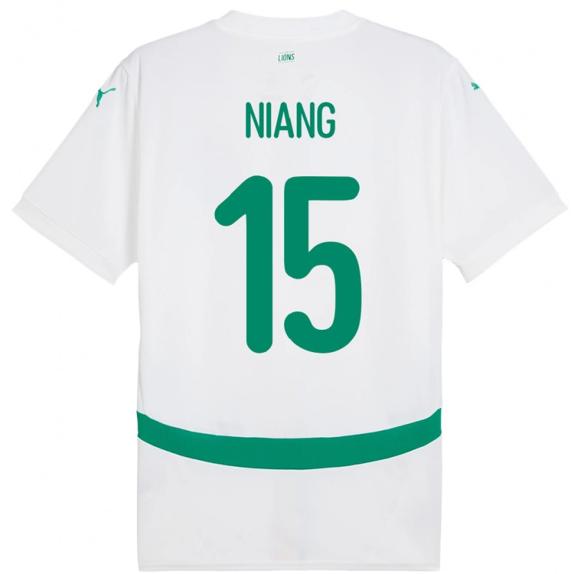 Danxen Kvinnor Senegal Ousseynou Niang #15 Vit Hemmatröja Matchtröjor 24-26 Tröjor T-Tröja
