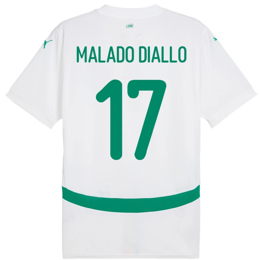 Danxen Kvinnor Senegal Hapsatou Malado Diallo #17 Vit Hemmatröja Matchtröjor 24-26 Tröjor T-Tröja