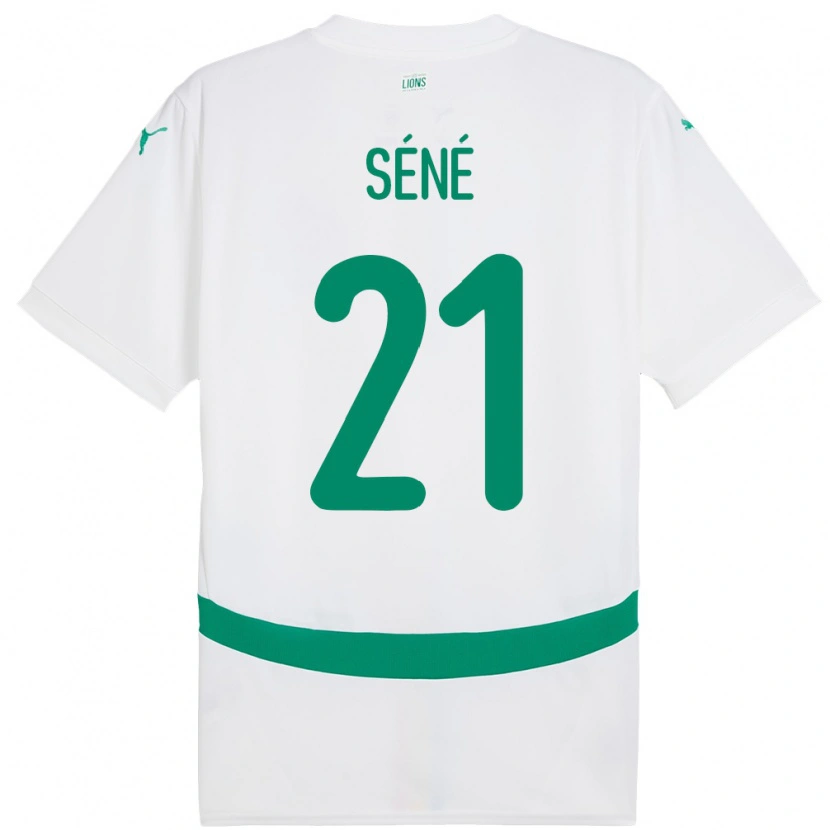 Danxen Kvinnor Senegal Tening Sene #21 Vit Hemmatröja Matchtröjor 24-26 Tröjor T-Tröja