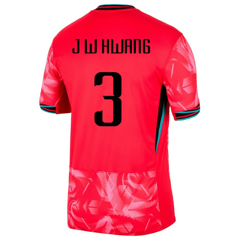 Danxen Kvinnor Sydkorea Jae-Won Hwang #3 Röd Hemmatröja Matchtröjor 24-26 Tröjor T-Tröja