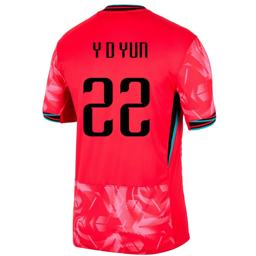 Danxen Kvinnor Sydkorea Do-Young Yun #22 Röd Hemmatröja Matchtröjor 24-26 Tröjor T-Tröja