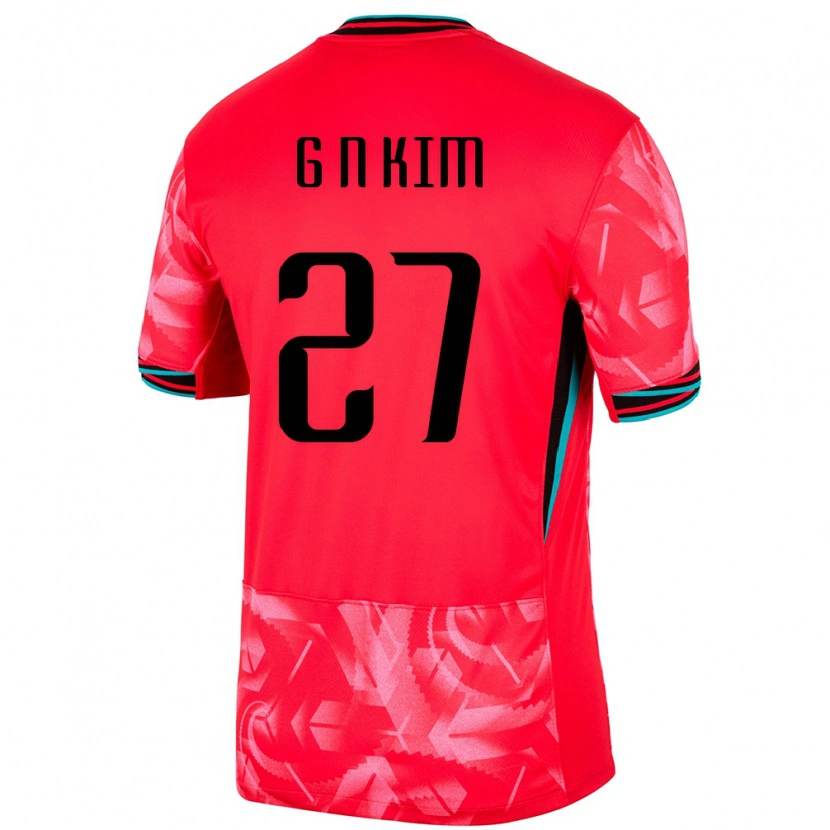 Danxen Kvinnor Sydkorea Gun-Nam Kim #27 Röd Hemmatröja Matchtröjor 24-26 Tröjor T-Tröja