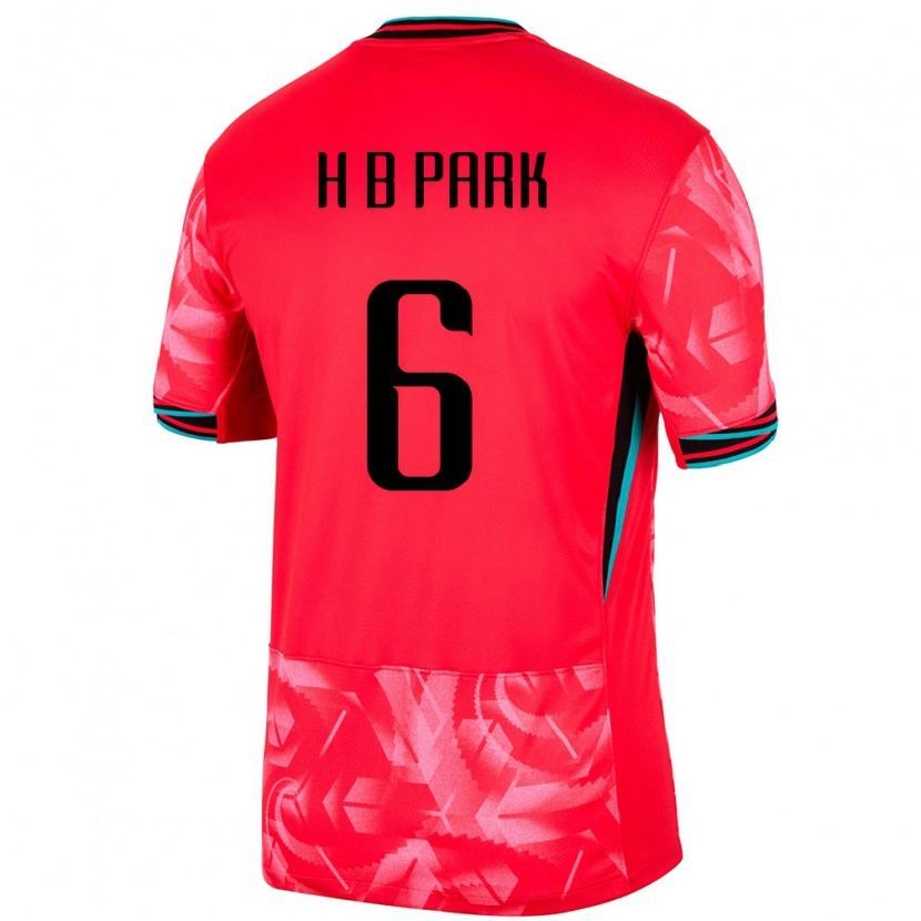 Danxen Kvinnor Sydkorea Park Hyeon Bin #6 Röd Hemmatröja Matchtröjor 24-26 Tröjor T-Tröja