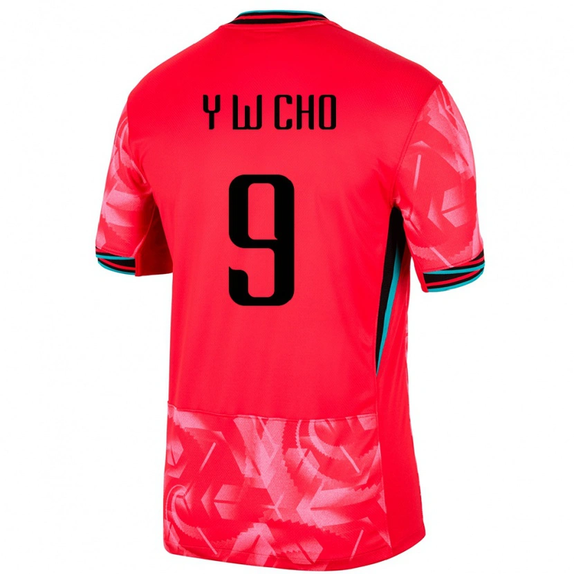 Danxen Kvinnor Sydkorea Young-Wook Cho #9 Röd Hemmatröja Matchtröjor 24-26 Tröjor T-Tröja