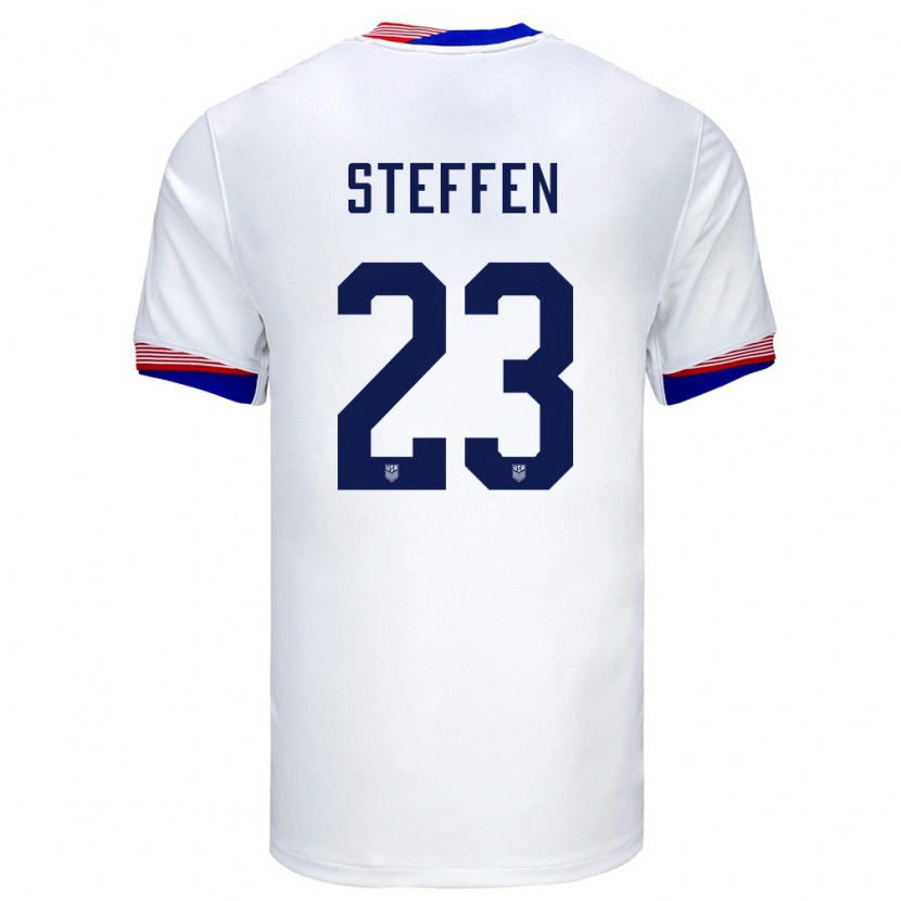 Danxen Kvinnor Usa Zack Steffen #23 Vit Hemmatröja Matchtröjor 24-26 Tröjor T-Tröja