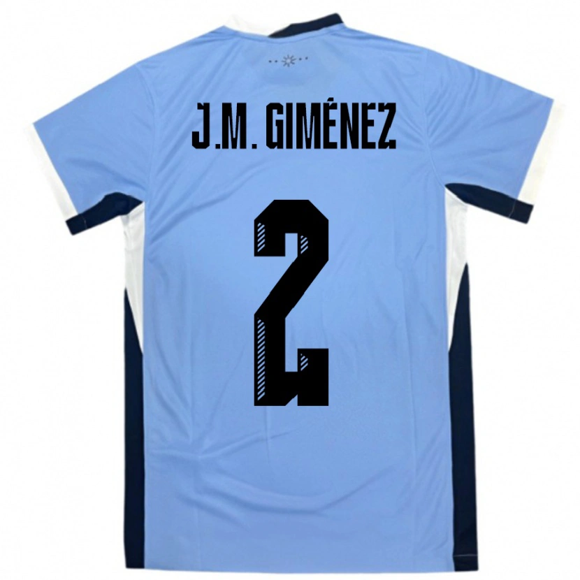 Danxen Kvinnor Uruguay José María Giménez #2 Vit Svart Hemmatröja Matchtröjor 24-26 Tröjor T-Tröja