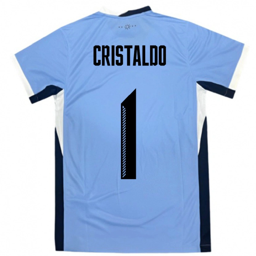 Danxen Kvinnor Uruguay Fabian Cristaldo #1 Vit Svart Hemmatröja Matchtröjor 24-26 Tröjor T-Tröja