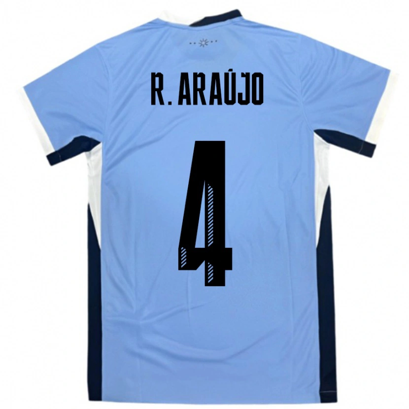 Danxen Kvinnor Uruguay Ronald Araujo #4 Vit Svart Hemmatröja Matchtröjor 24-26 Tröjor T-Tröja