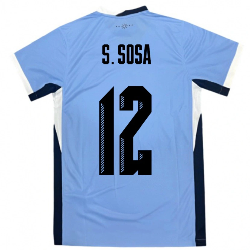 Danxen Kvinnor Uruguay Sebastian Sosa #12 Vit Svart Hemmatröja Matchtröjor 24-26 Tröjor T-Tröja
