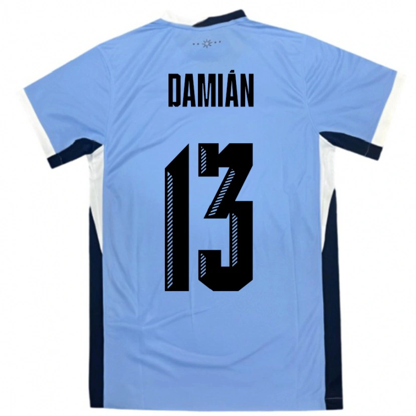 Danxen Kvinnor Uruguay Damian Suarez #13 Vit Svart Hemmatröja Matchtröjor 24-26 Tröjor T-Tröja