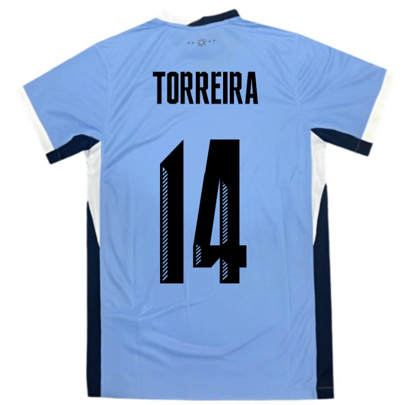 Danxen Kvinnor Uruguay Lucas Torreira #14 Vit Svart Hemmatröja Matchtröjor 24-26 Tröjor T-Tröja