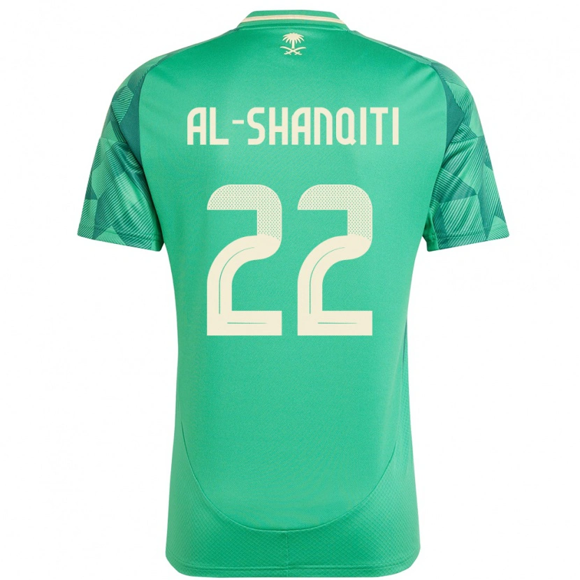 Danxen Kvinnor Saudi-Arabien Hamed Al-Shanqiti #22 Grön Hemmatröja Matchtröjor 24-26 Tröjor T-Tröja