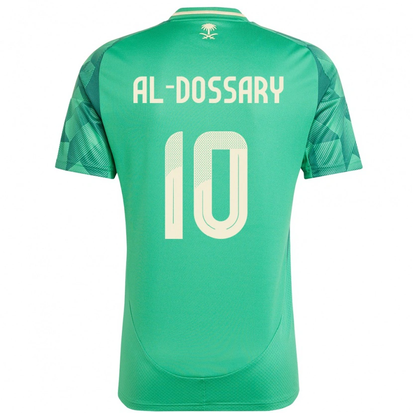 Danxen Kvinnor Saudi-Arabien Abdullah Al-Dossary #10 Grön Hemmatröja Matchtröjor 24-26 Tröjor T-Tröja