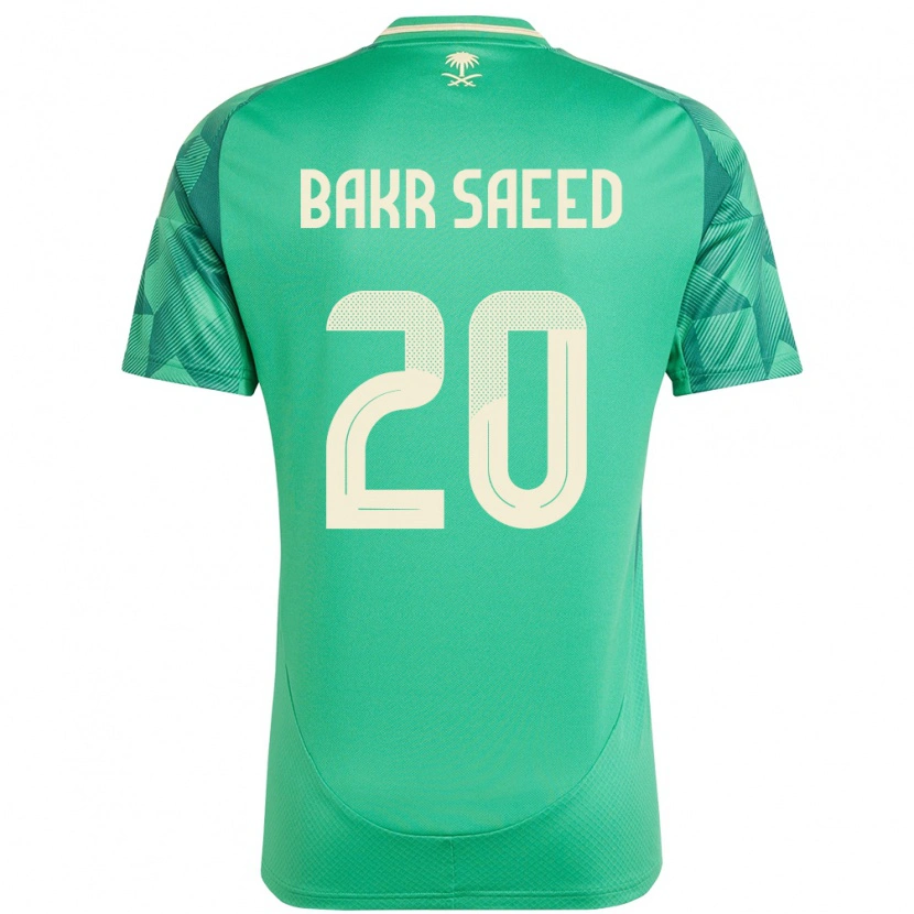 Danxen Kvinnor Saudi-Arabien Abu Bakr Saeed #20 Grön Hemmatröja Matchtröjor 24-26 Tröjor T-Tröja