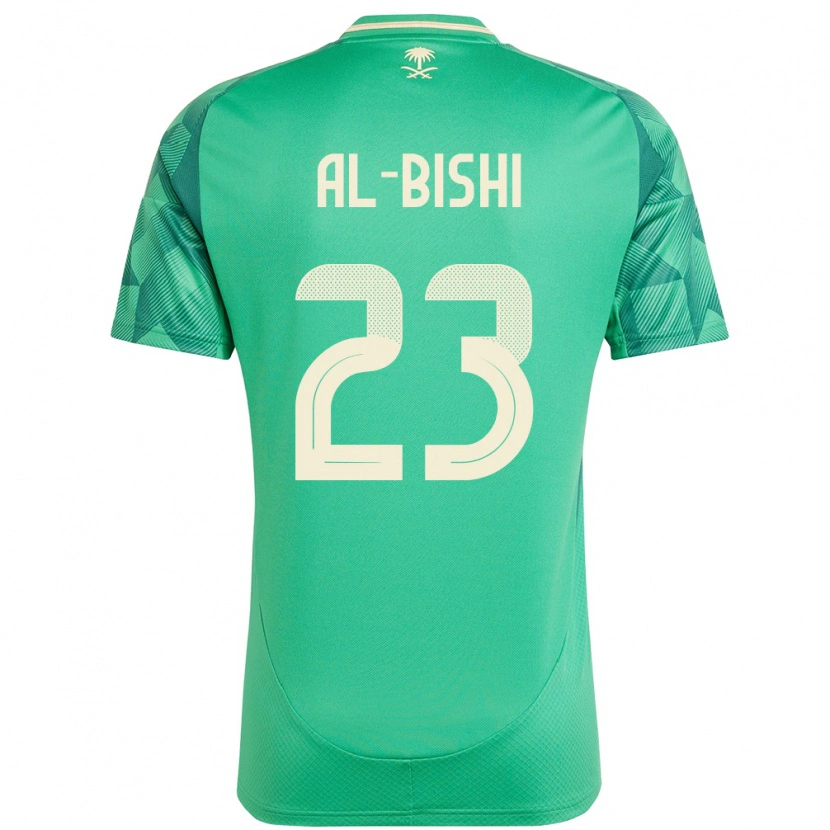 Danxen Kvinnor Saudi-Arabien Abdullah Al-Bishi #23 Grön Hemmatröja Matchtröjor 24-26 Tröjor T-Tröja