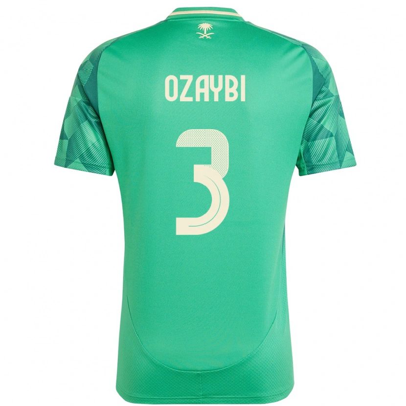 Danxen Kvinnor Saudi-Arabien Raed Ozaybi #3 Grön Hemmatröja Matchtröjor 24-26 Tröjor T-Tröja