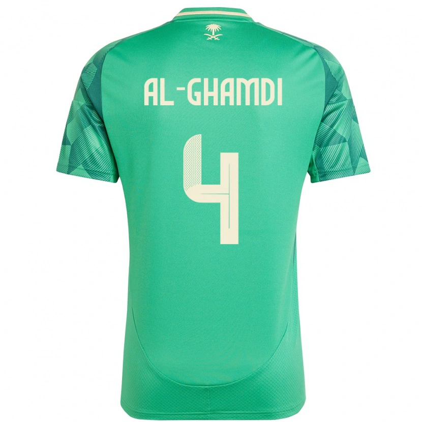 Danxen Kvinnor Saudi-Arabien Talah Al Ghamdi #4 Grön Hemmatröja Matchtröjor 24-26 Tröjor T-Tröja