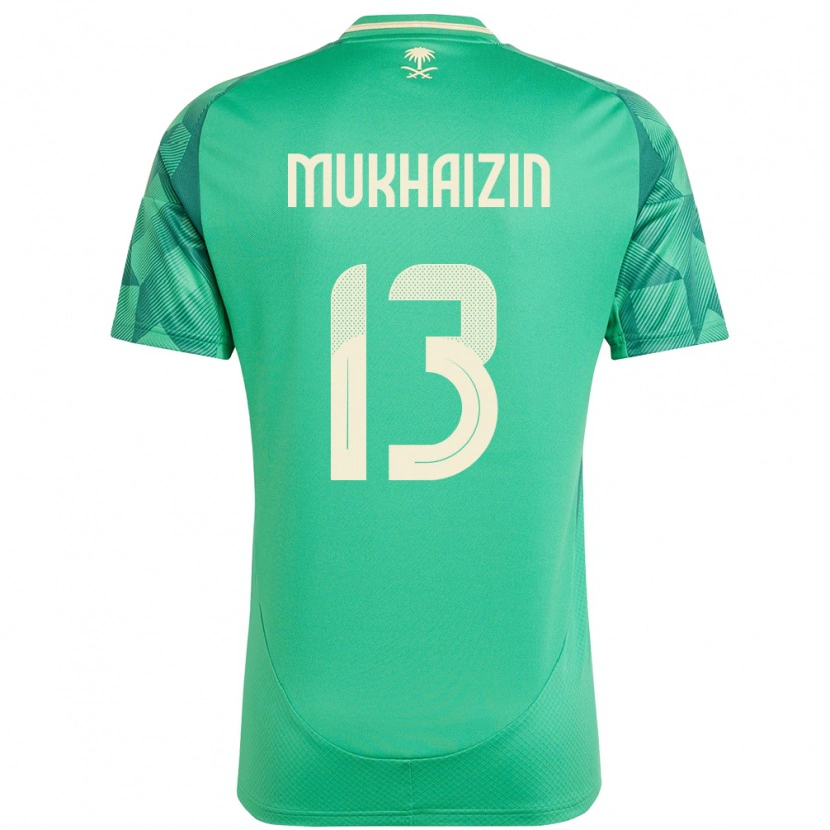 Danxen Kvinnor Saudi-Arabien Raghad Mukhaizin #13 Grön Hemmatröja Matchtröjor 24-26 Tröjor T-Tröja