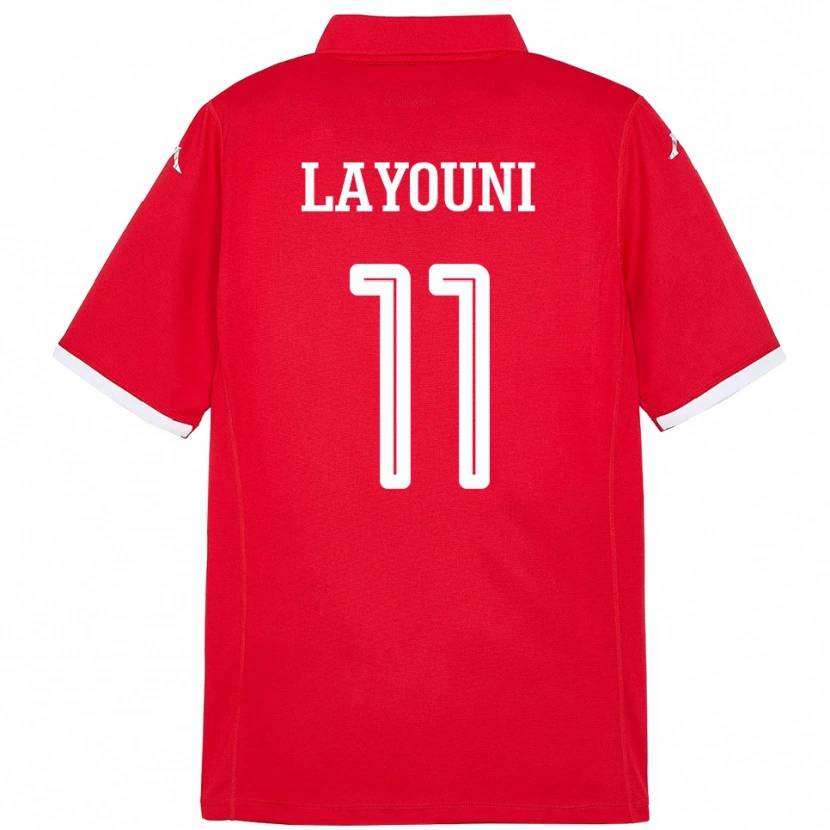 Danxen Kvinnor Tunisien Amor Layouni #11 Röd Hemmatröja Matchtröjor 24-26 Tröjor T-Tröja