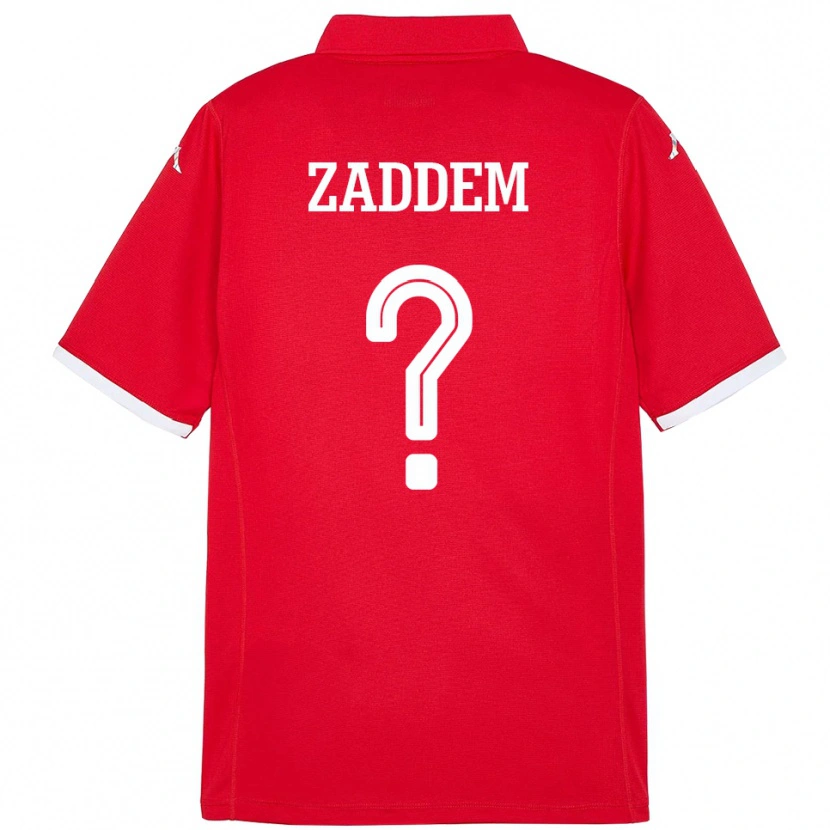 Danxen Kvinnor Tunisien Mootez Zaddem #0 Röd Hemmatröja Matchtröjor 24-26 Tröjor T-Tröja